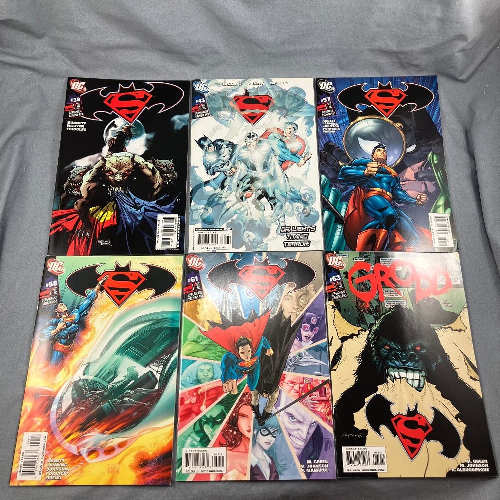 Superman Batman DC Comic Book Lot 2007-09 Series 6 Issues